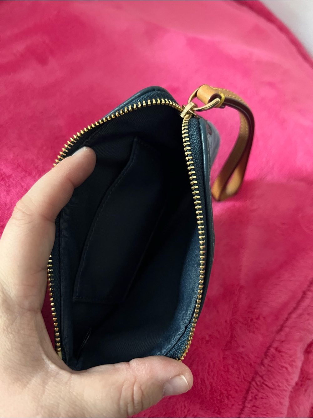 COACH Denim Small Wristlet - Picture 3 of 3